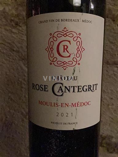 Bordeaux Moulis-en-Médoc Château Rose Cantegrit 2021