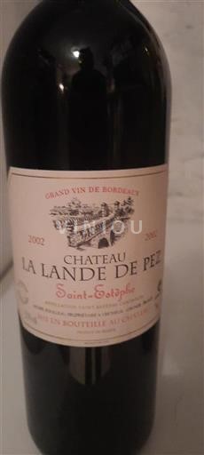 Bordeaux Saint-Estèphe Château Lalande de Pez 2002