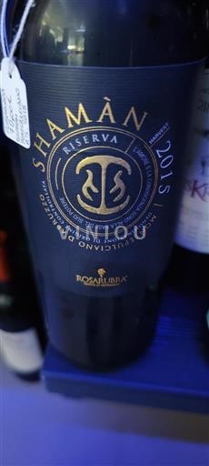 Abruzzo Wines Montepulciano d'Abruzzo Rosarubra Shaman Riserva 2015