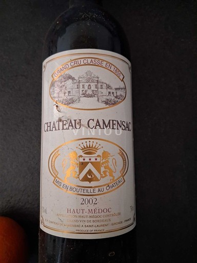Bordeaux Haut-Médoc Grand Cru Camensac 2002