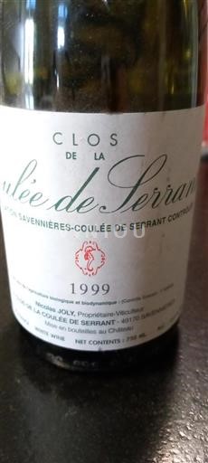 Loirevallei Savennières-Coulée-de-Serrant Clos de la Coulée de Serrant 1999