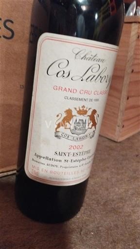 Bordeaux Saint-Estèphe Grand Cru Château Cos Labory 2002