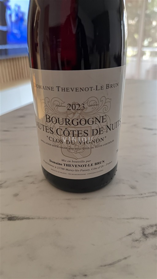 Burgund Hautes Côtes de Nuits Domaine Thevenot-Le Brun Clos du Vignon 2023
