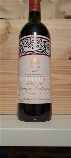 Bordeaux Pauillac Grand Cru Château Mouton Rothschild 1988