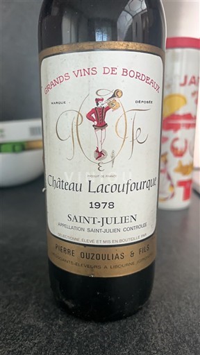 Bordéus Saint-Julien Château Lacoufourque 1978