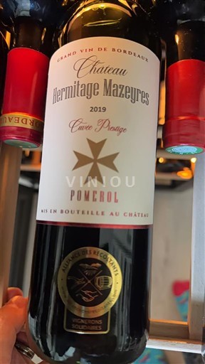 Bordeaux Pomerol Château Hermitage Mazeyres Prestige 2019
