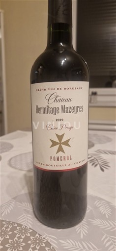 Bordeaux Pomerol Château Hermitage Mazeyres Prestige 2019