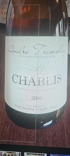 Burgundi Chablis André Tremblay 2005