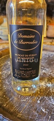 Languedoc Muscat de Saint-Jean-de-Minervois Domaine Barroubio 2022