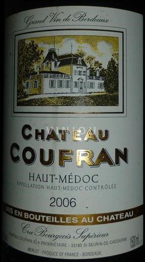 Burdeos Haut-Médoc Château Coufran 2006