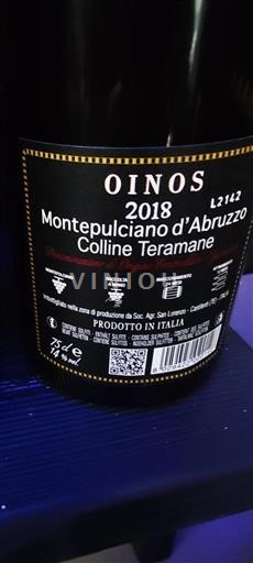 Abruzzo Montepulciano d'Abruzzo Colline Teramane Oinos 2018