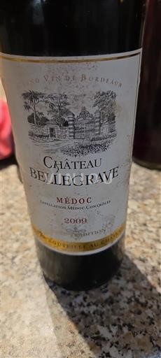 Бордо Медок Château Bellegrave 2009