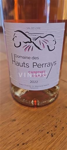 Loire Valley Cabernet d'Anjou Domaine Des Hauts Perrays 2022