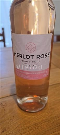 Languedoc og Roussillon Pays d'Oc Merlot Rosé Ikke årgangsbestemt