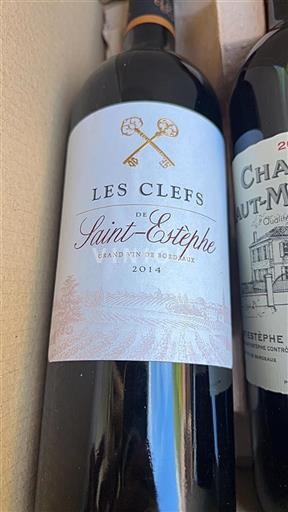 Bordéus Saint-Estèphe Les Clefs 2014