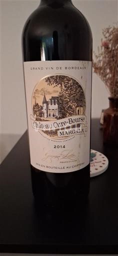 Vin Rouge sec Château Curé-Bourse 2014 Francë Bordoja Margaux AOC