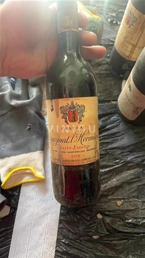 Bordeaux Saint-Émilion Château Faugères l'Hermitage 1978