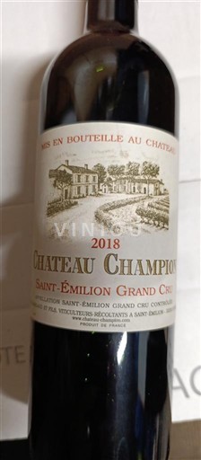 Bordeaux Saint-Émilion Grand Cru Grand Cru Château Champion 2018