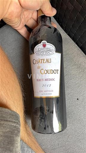 Vin Rouge sec Château Coudot 2012 France Bordeaux Haut-Médoc AOC