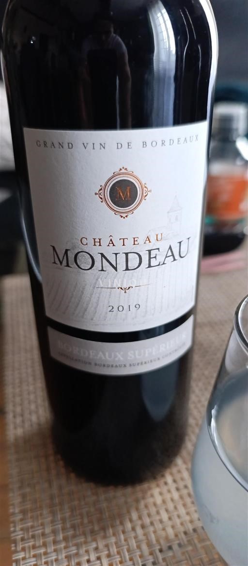 Bordeaux Bordeaux Supérieur Château Mondeau 2019