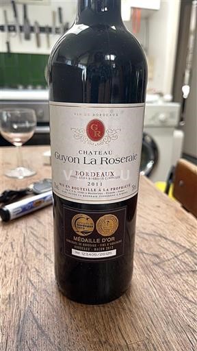 Bordeaux Guyon La Roseraie 2011