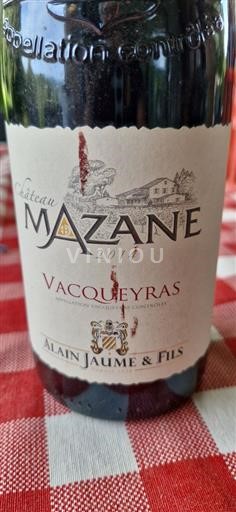 Rhônen laakso Vacqueyras Château Mazane 2014