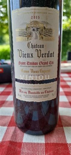 Bordéus Saint-Émilion Grand Cru Grand Cru Château Vieux Verdôt Vieux Copeau 2015