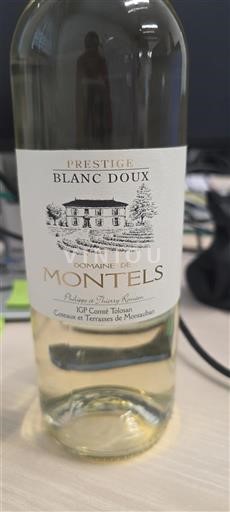 Sydväst Comté tolosan Domaine Montels Prestige Blanc Doux Icke årgångsbetecknad
