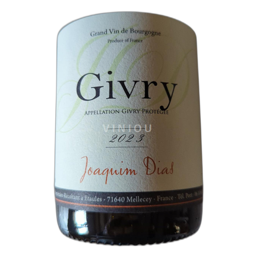 Vin Blanc sec Joaquim Dias 2023 France Bourgogne Givry AOC