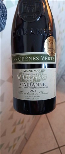 Thung lũng Rhône Cairanne Domaine Martin Les Chênes Verts 2021