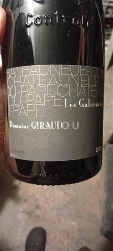 Rhône Valley Châteauneuf-du-Pape Domaine Giraud Les Galimardes 2020