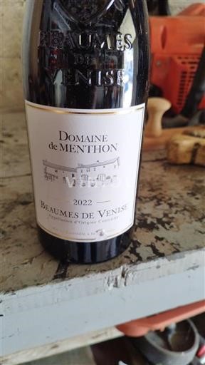Rhônen laakso Beaumes de Venise Domaine Menthon 2022