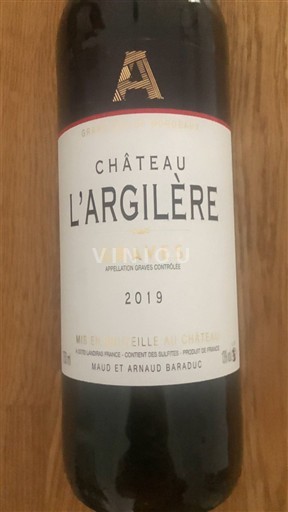 Bordeaux Graves Château L'Argilère 2019