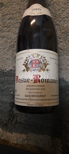 Burgundy Vosne-Romanée Daniel Bocquenet 2009