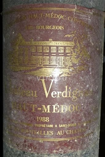 Burdeos Haut-Médoc Château Verdignan 1988