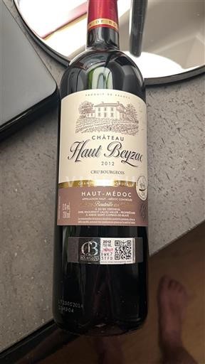 Bordo Haut-Médoc Château Haut Beyzac 2012