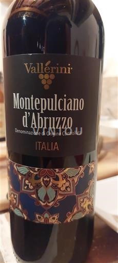 Abruzzo Wines Montepulciano d'Abruzzo Vallerini 2021
