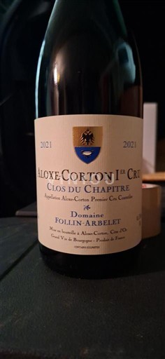 Burgundsko Aloxe-Corton Premier Cru Domaine Follin-Arbelet Clos du Chapitre 2021