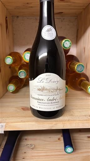 Rhône Valley Grignan-les-Adhémar Domaine S André Aubert Le Devoy 2021