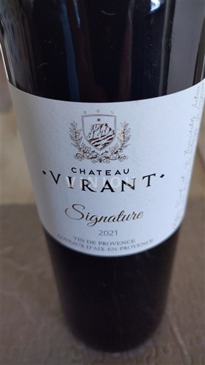 Provence Coteaux de Aix-en-Provence Château Virant Signature 2021