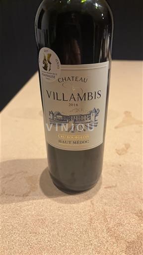Bordeaux Haut-Médoc Cru Bourgeois Château Villambis 2016