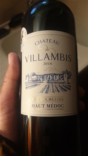 Bordeaux Haut-Médoc Cru Bourgeois Château Villambis 2016