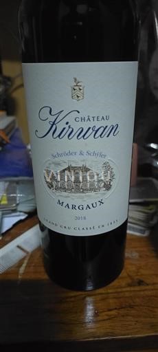 Burdeos Margaux Grand Cru Kirwan 2018