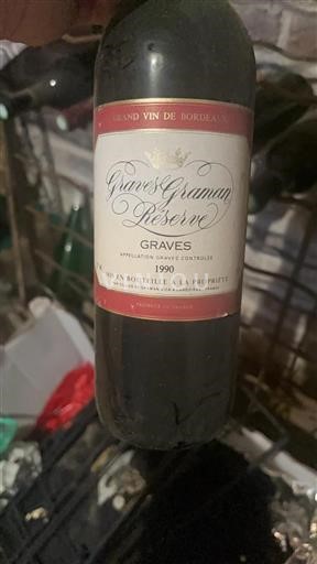 Bordeaux Graves Graves Graman Réserve 1990