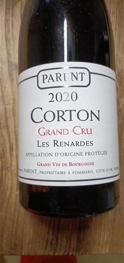 Burgund Corton Grand Cru Parent Les Renardes 2020