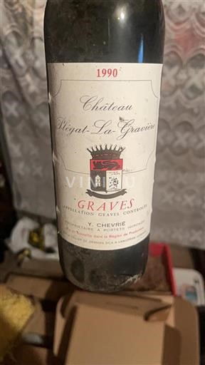 Bordeaux Graves Château Plégat-La-Gravière 1990