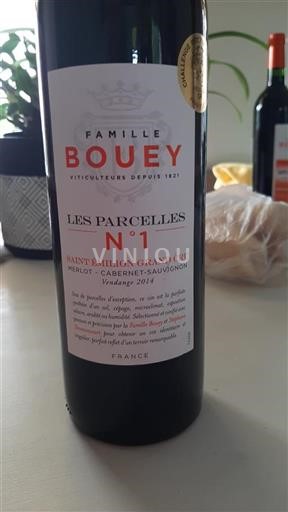 Bordeaux Saint-Émilion Grand Cru Famille Bouey Les Parcelles N°1 2014