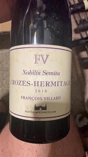 Rhônedalen Crozes-Hermitage François Villard Nobilis Semita 2018