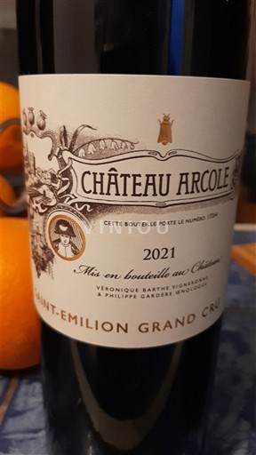 Bordeaux Saint-Émilion Grand Cru Grand Cru Château Arcole 2021