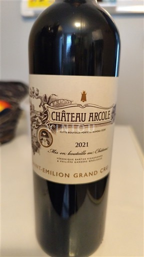 Bordoja Saint-Émilion Grand Cru Grand Cru Château Arcole 2021
